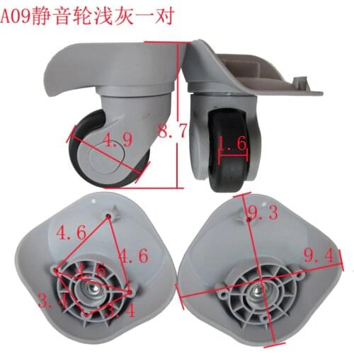 A09 Mute wheel trolley wheels suitcase feet accessories Replacement Luggage Parts Wheels Repair Trolley Left & Right Wheels