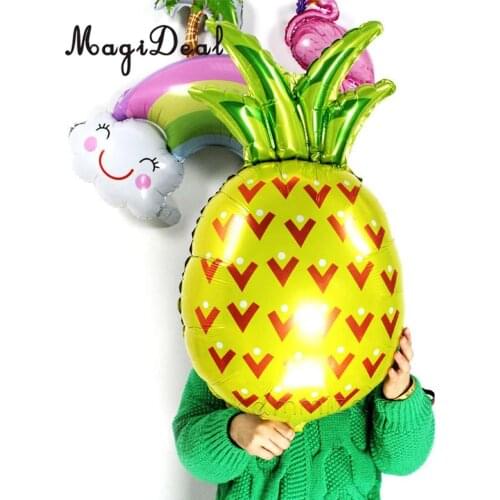 Large Pineapple Aluminum Foil Balloon Kids Birthday Party Decoration Yellow
