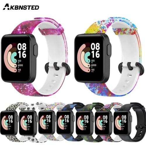 AKBNSTED Smartwatch Bracelet For Xiaomi Mi Watch Lite Wrist Strap Watchbands For Redmi Watch Silicone Band Sports Accessories