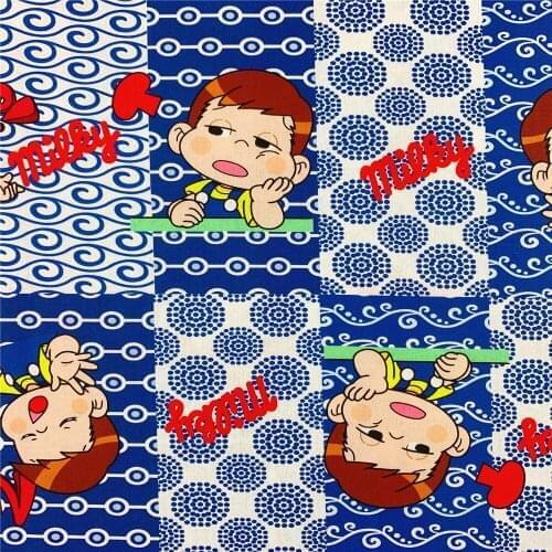 110cm Width milky boy Print Cotton Fabric Child Kids Cloth Gifts DIY Material Home Decoration Sewing DIY Handmade Patchwork