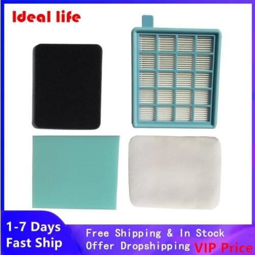 4pcs/Set Foam Felt Filter For PHILIPS FC8058/01 FC8633 FC8634 FC8635 FC8645 FC8646 FC8647 FC8670 FC8671 FC8672 FC9320 FC9321