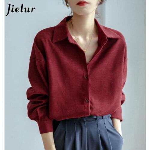 Женские хлопковые рубашки Jielur China At AliExpress