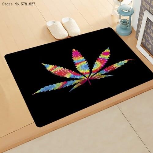 3D Print Maple Leaf Small Door Mat Colorful Leaves Floor Rug For Living Room Doormat Kitchen Doorway Mat Home Textile Carpet