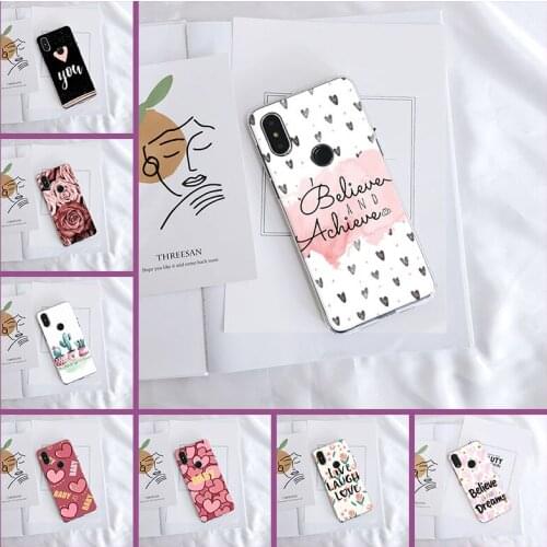 Heart Flower Love Rose Fashion Phone Case For Xiaomi Mi Note 1 2 3 Soft Silicone Back Cover For Xiaomi Mi Max Mix 1 2 2S Case