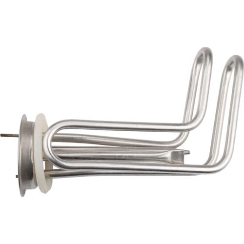 Isuotuo 72m Cap 304 Stainless Steel Electric Heating Element for Water Heater,1500W 220V Tubular Heating Element with 2 probes