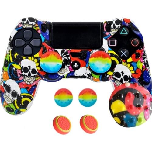 Slip Silicone Protective Skin Case for Sony PlayStation 4 PS4 Controller Protection Case for PS4 Pro Slim Gamepad Accessories