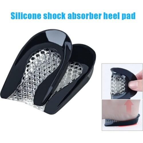 Newly Silicone Cushioning Shock Absorption Relieves Pain Heel Pad U-Shaped Honeycomb Heel Pad DOD886