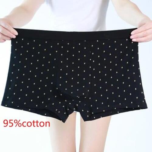 New arrival fashion Men super Large 95%Pure Cotton Oversize Mens Underwear Boxers plus size 4XL 5XL 6XL