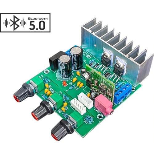 AIYIMA TDA2030 Amplifier Board 18W*2 Dual Channel Bluetooth Module Stereo Audio Amplifiers With Treble Bass For Home Theater DIY