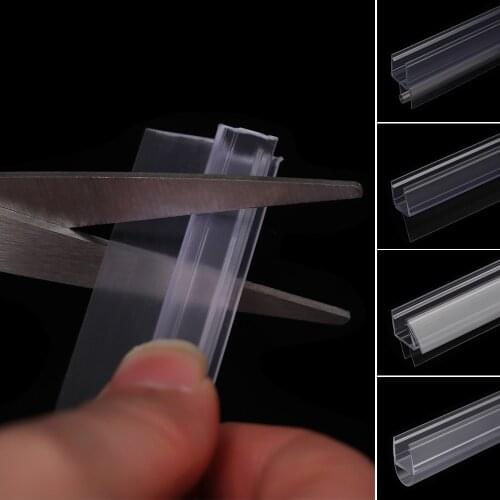 Bath Shower Screen Door Transparent Seal Strip 4 to 12mm Seal Gap Window Door Weatherstrip Sealing Strips Household Accessories