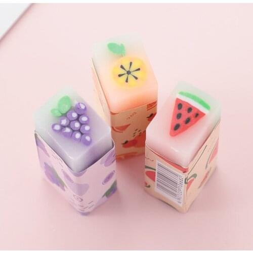 Fruit rubber flavor cartoon eraser drawing student 2B eraser creative stationery ластик канцелярия для школы 2020 papelería