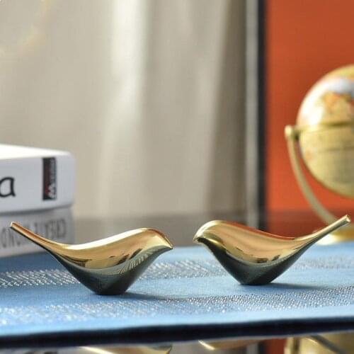 Solid Brass Bird Handle Modern Design Home Furniture Cabinet Door Knob Drawer Pullers Table TV Cabinet Decoration