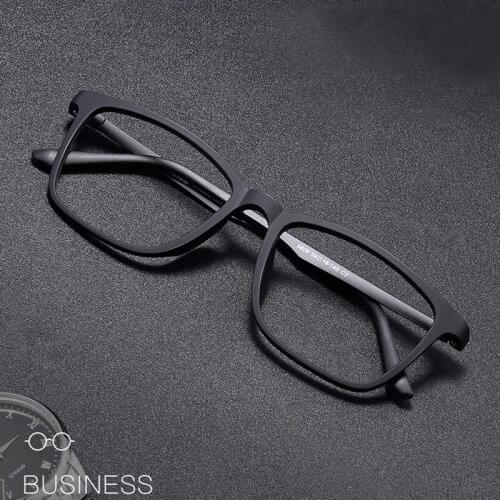 Titanium Square Eyeglasses Frame Men Business Super Flexible And Durable Material Rim Glasses Frame Optical Prescription Eyewear
