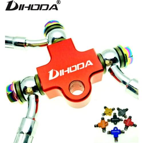 Universal Motorcycle Modified Hydraulic Brake Hose Line CNC Pipe Tee Connector Tee Coupling Tee Fitting 3 way Adapter