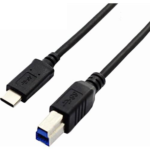 USB 3.1 Type C to 3.0 B BM Cable Interface Data Transmission Connector for Phone Macbook Laptop Printer Hard Disk Scanner