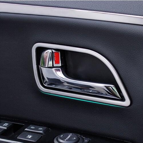 Inner door handle inside the handle special interior trim bright circle For Rio K2 2011 2012 2013 2014