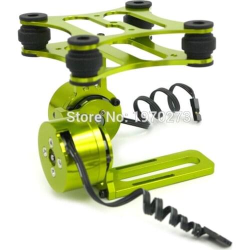 Shock Absorbing CNC Metal Brushless Camera Gimbal Frame for Gopro 2 3 Xiaomi xiaoyi Camera