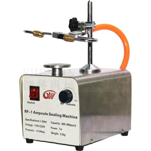 Glass tube hot welding machine, laboratory Ampoule sealing machine manual ampoule sealer, amber vial sealing machine, 110V/220V