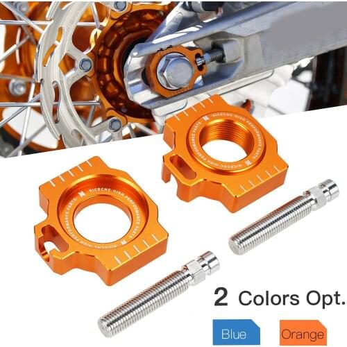 Motorcycle Chain Adjuster Axle Blocks For KTM 1290 Super Adventure/T/R/S 690 Enduro/R SMC/R 950 990 1050 1090 1190 Adventure