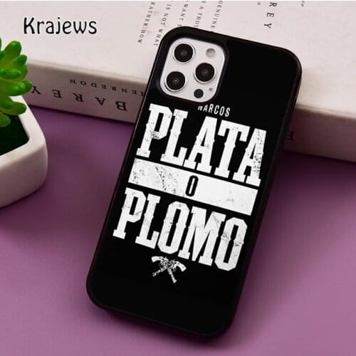 Plata O Plomo Narcos Pablo phone Case For iPhone 5 SE 2020 6S 7 8 Plus 12 mini 11 Pro X XR XS Max Samsung S8 S9 S10 coque Cover