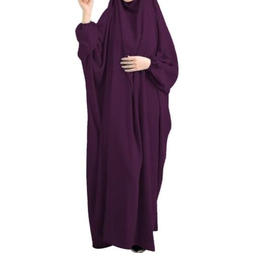 Jilbab Khimar Prayer Garment Women Muslim Fashion Caftan Marocain Hijab Dress Islam Ramadan Robe Femme Musulmane IslamicClothing