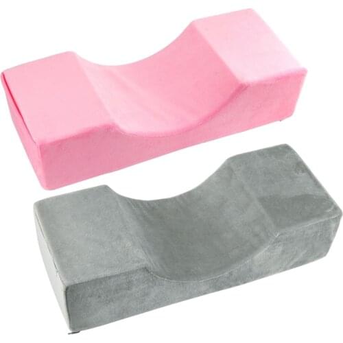 Quality Eyelash Extension Pillow Flannel Salon Lash Pillow Makeup Tools Grafting Eyelash Pillow Ergonomic Support Extension Curv