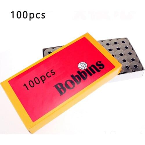 100pcs/Lot 21mm Aluminum Bobbins Flat Sewing Machine Bobbin Metal Spools Carft For Industrial Sewing Machine Tools
