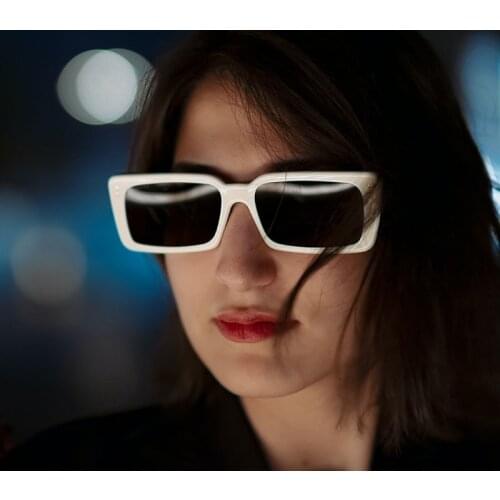 HKNA Small Square Sunglasses Women 2021 Luxury Brand Sunglasses Women Rectangle Sun Glasses for Men Vintage Lentes De Sol Mujer