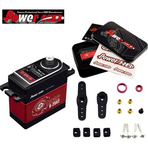 1pcs 100% orginal POWER HD D-25HV High Voltage Digital Servo CNC shell (Compatible JR SAVOX)