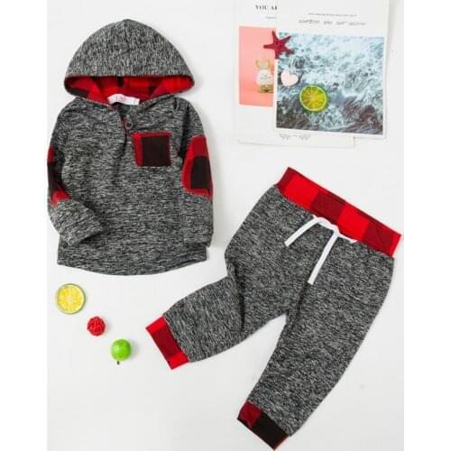 New 2021 Newborn Baby Clothing Autumn Winter Baby Boy Hoodies + Pants 2 Piece Suit Christmas Costume Infant Outfit 0-4 Years Old