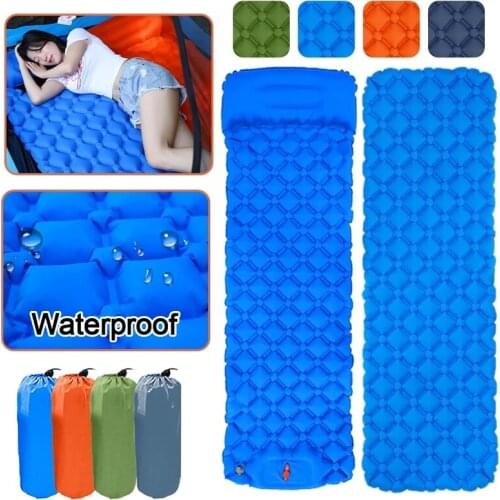 Camping Air matt mat Ultralight Inflatable mattress in tent hiking trekking Portable Travel Folding bed sleeping pad