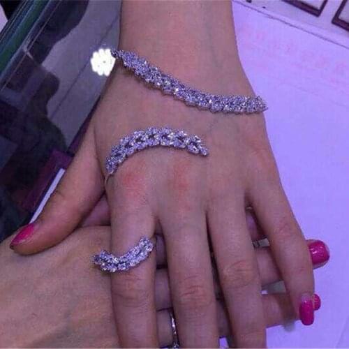 Xa242 Luxury Designer Fashion 925 Sterling Silver Jewelry zirconia star shape cf