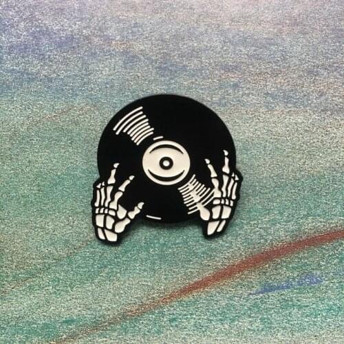 Vinyl record Pin Enamel pins Lapel pin Brooches Badges Women Men Accessories for Collection