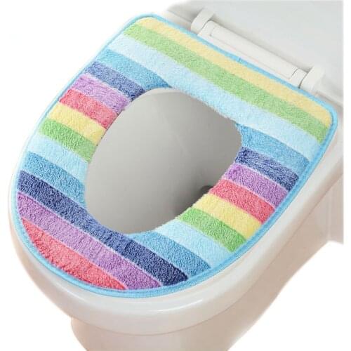 1Pc Universal Soft Toilet Seat Cover Home Decor Closestool Case Warm Toilet Lid Case Bathroom Accessories Christmas Decoration