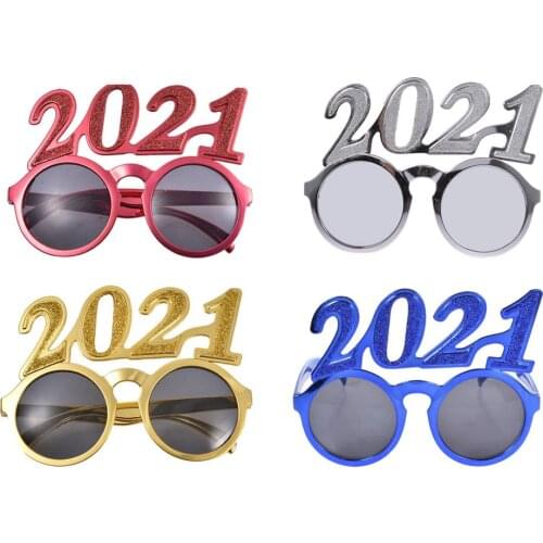 2021 Party Funny Glasses Happy New Year Props Glasses Men And Women The Same Practical Accessories Gifts Jewelry