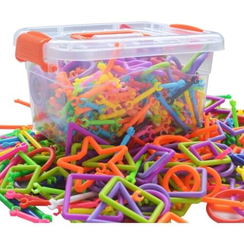 DIY Spell Inserting Blocks 500PCS Early Education Puzzle Tubular Spell Inserting Blocks Imagination To Create Gifts For Child