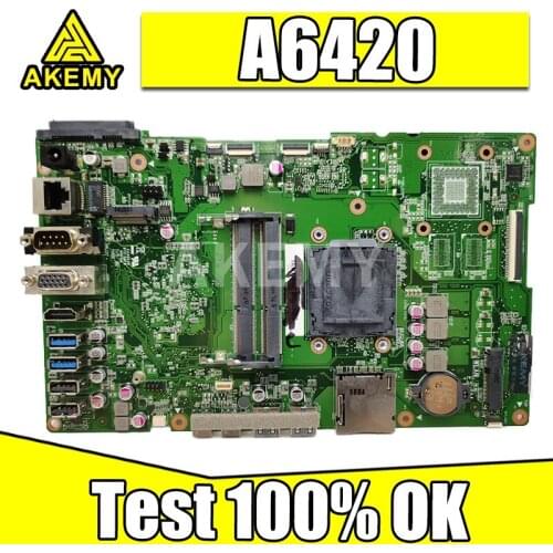 Akemy For ASUS A6420 Laotop Mainboard A6420 A6420-1B Motherboard 90PT01B0-R21000