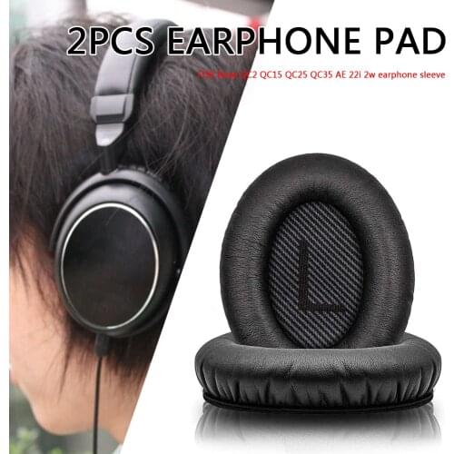 Memory Foam Ear Pad for Bose QC2/QC15/QC25/QC35/AE/2/2i/2w Headset Cushion Wireless Wired Headphone Accessories 2pcs
