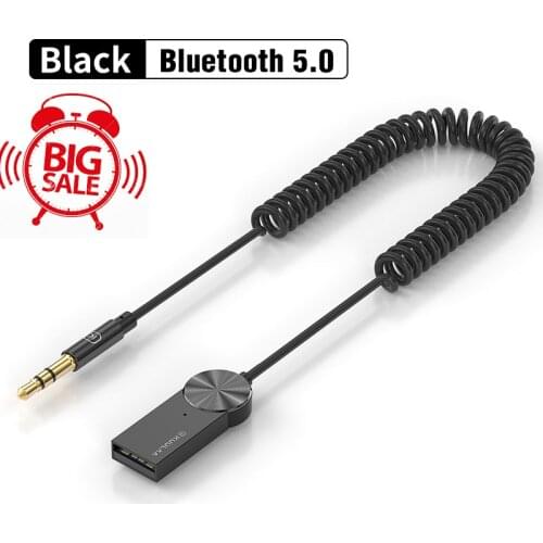 Aux Bluetooth Adapter For Car 3.5mm Jack USB Bluetooth 5.0 Receiver Speaker Auto Handfree Car Kit Audio Music Transmitter