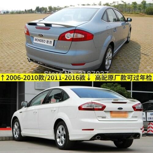 For Ford Mondeo Spoiler 2006-2010 ABS Plastic Rear Roof Spoiler Wing Trunk Lip Boot Cover Car Styling