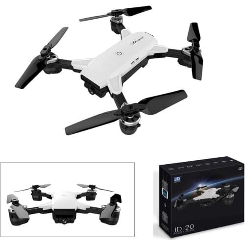Drones with camera JD-20 JD20 WIFI FPV With 2MP Wide Angle Camera High Hold Mode Foldable Arm RC Quadcopter RTF Selfie Drone