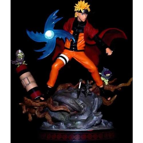 29cm Naruto Figura Anime Gk Uzumaki Naruto Sennin Model Pvc Action Figure Ornament Statue Hand Made Ornament Kid Holiday Gifts