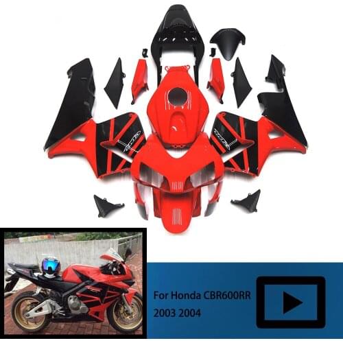 Motorcycle fairing kit for Honda CBR600RR F5 03 04 CBR 600RR CBR 600 RR f5 2003 2004, ABS shell protection fairing kit