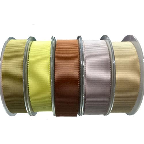 [IuBuFiGo] 100% Polyester Solid Color Petersham Ribbon Hat Ribbon 22mm25mm38mm 50yard/lot