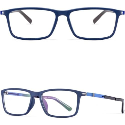 Retro Mens Glasses Frame Fashion Computer Eyeglasses Frame Women Myopia Prescription Eyeglasses TR90 Frame Replaceable Lens