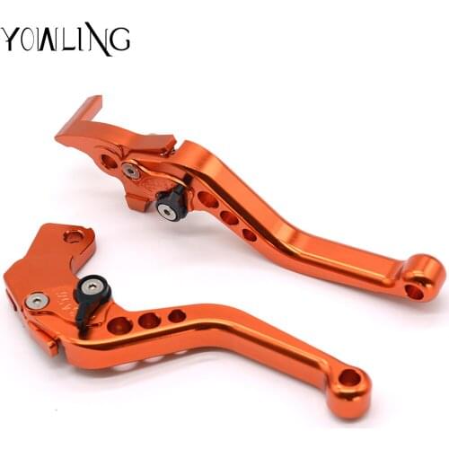 Orange Adjustable Brake Clutch Lever handle Handbrake For 250 390 200 125 RC125 RC200 RC390 125 200 390 2014 2015