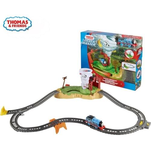 Original Thomas & Friends Track Master Twisting Tornado Set Kid Toys Building Train Track Indoor Funny Children Education Toy