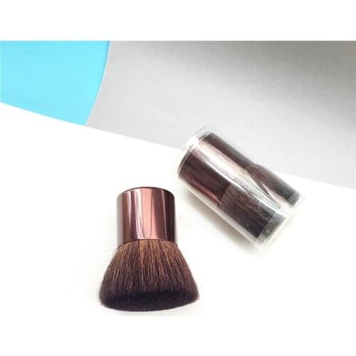 SEP MINI BUKI FLAT BUFFER BRUSH - Natural Hair Foundation Powder Blush Contour Buffing Brush - Beauty Makeup Blender Tool