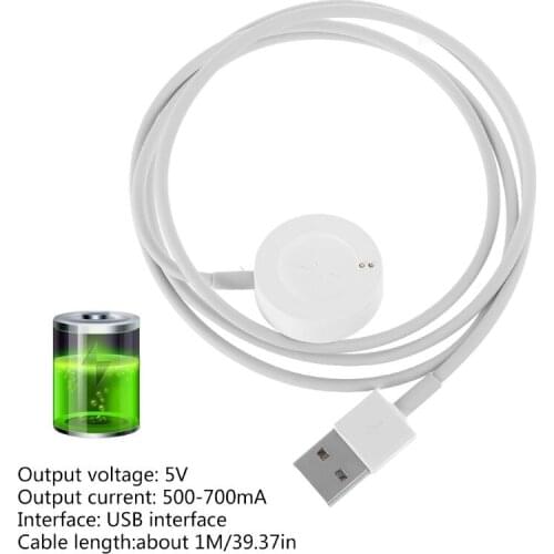 Portable USB Charger Cable Fast Charging Dock Cradle for Fossil-Gen 4 Explorist/Venture/Gen 5 Carlyle/Julianna Watch