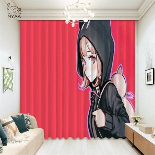 Danganronpa Poster Japanese Curtain Kitchen Anime Curtains For Living Room Luxury Drapes Bedroom Curtains Micro Shading